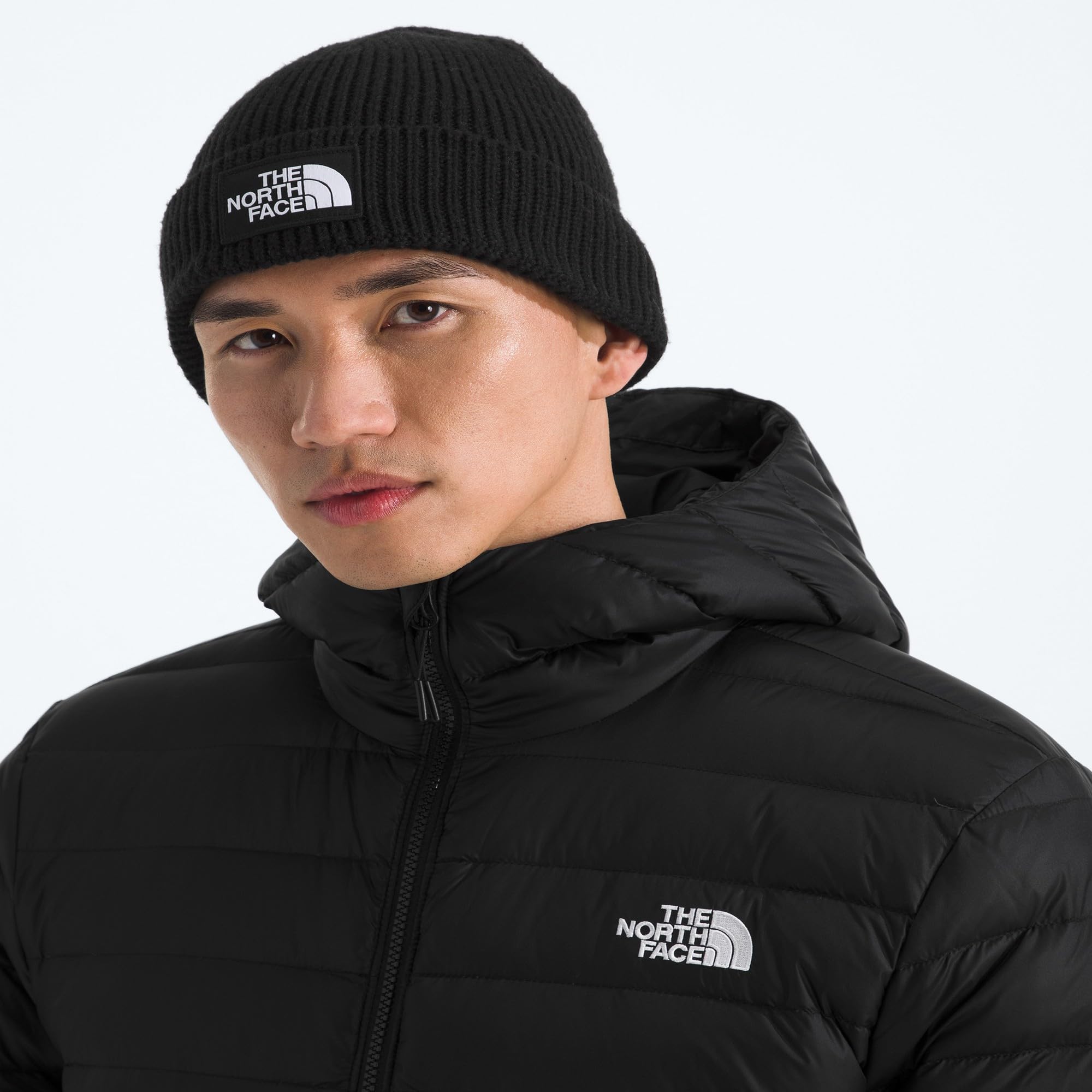 The North Face Bonnets logo box cuffed jk3 tnf black