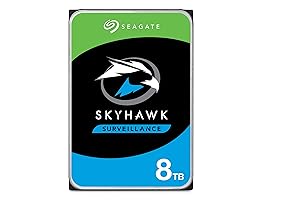 Seagate Skyhawk 8TB Surveillance Hard Drive, SATA 6Gb/s, 256MB Cache, 3.5-Inch Internal Drive (ST8000VX0022)