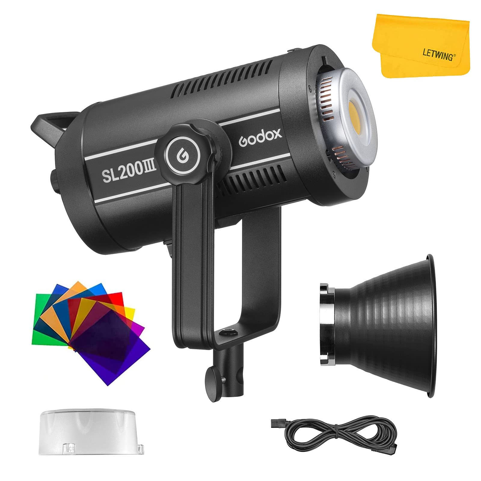未使用に近い］リモコン付き GODOX SL200II LEDビデオライト