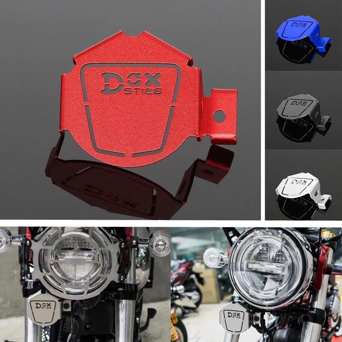 Garde-corne CNC DAX125 Compatible avec ST125 DAX 125 2018-2024 en aluminium pour moto (argent)
