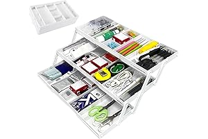 3-Tier Expandable Drawer Organizer: Declutter Your Space, Enhance Storage!