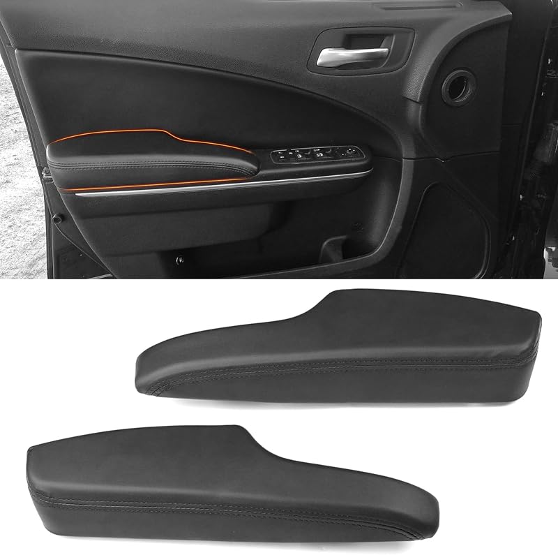 Tampa do apoio de braço do painel da porta dianteira APESER para Dodge Charger e Chrysler 300 2011–2023 – Par