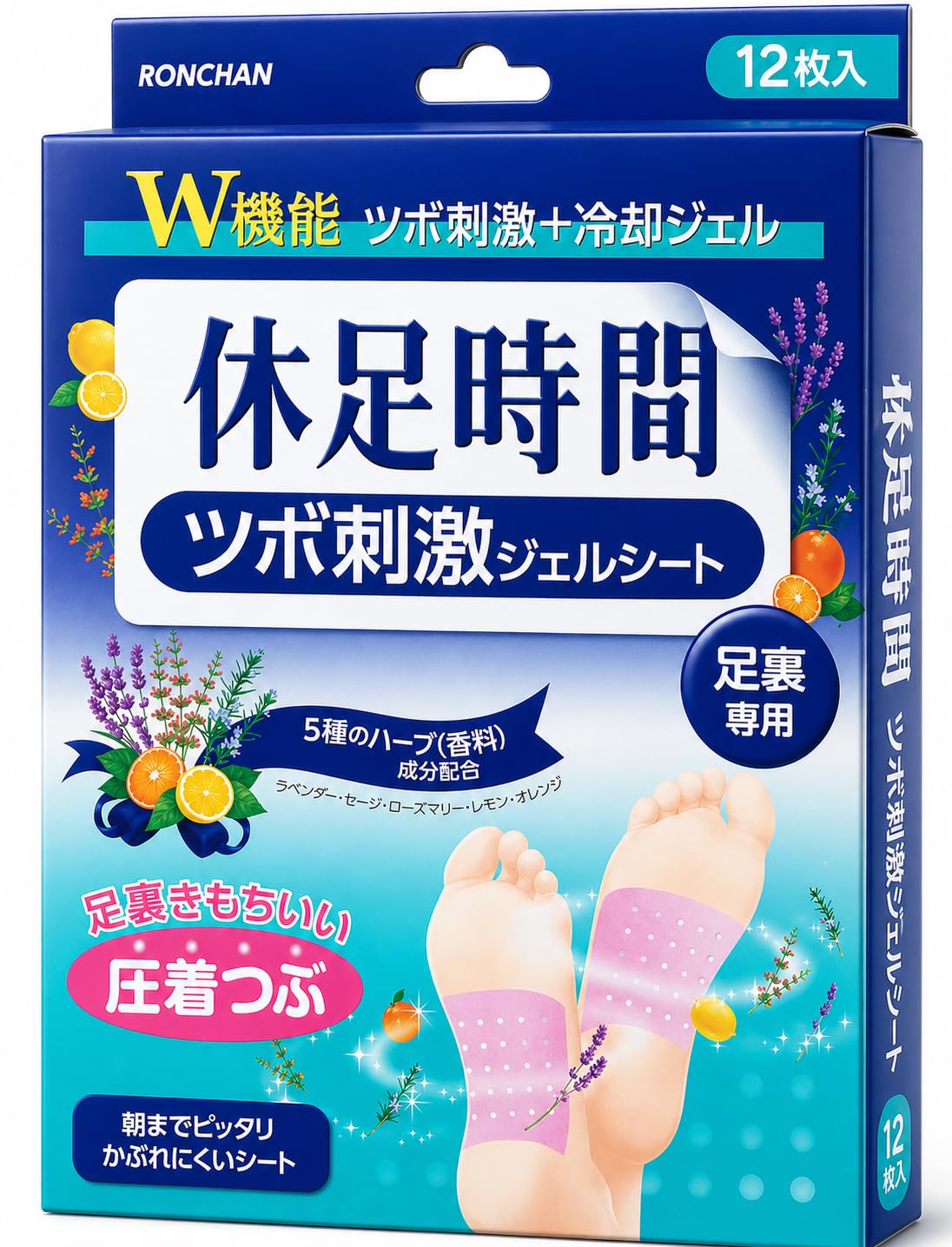 Amazon.co.jp: RONCHAN 休足時間 ツボ刺激ジェルシート 12枚 (4枚×3袋 Amazon.co.jp: RONCHAN 休足時間 ツボ刺激ジェルシート 12枚 (4枚×3袋