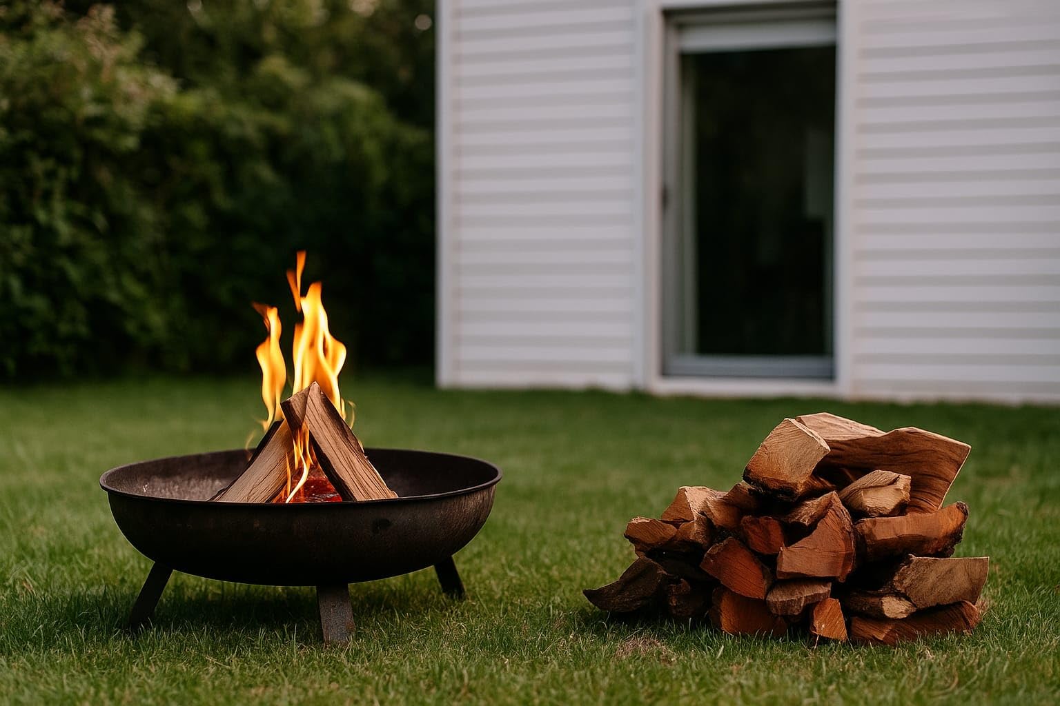 OLD TERRA NATURAL | Kit Leña Premium 10kg para Chimenea, Barbacoa y Horno de Pizza | Troncos seleccionados, Astillas de Frutal y Guantes de Cuero de Calidad — view 4