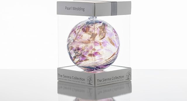 Sienna Glass 30th Wedding 10cm Friendship Ball