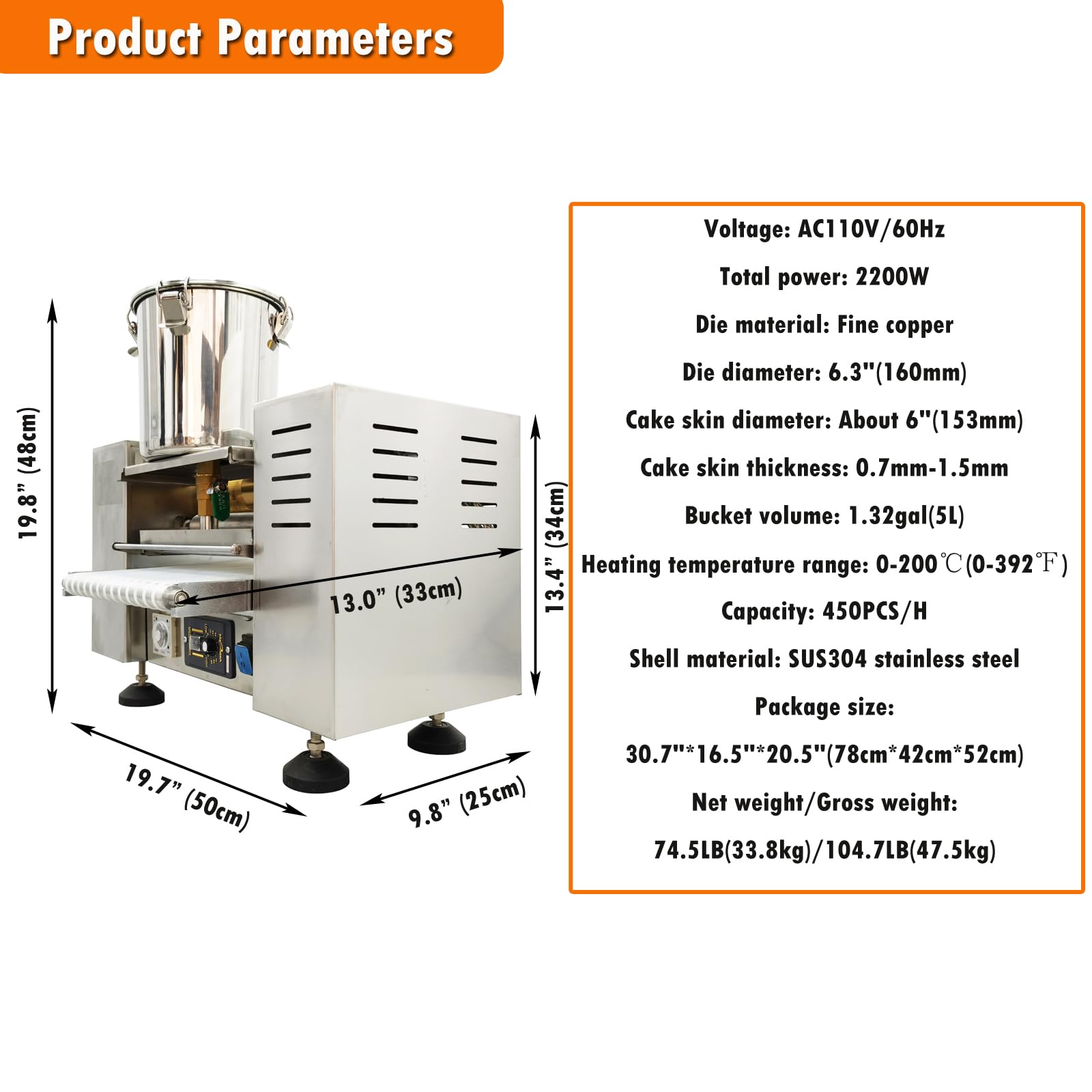 INTSUPERMAI Auto Mille Crepe Layer Cake Machine 6