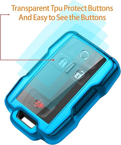 Miniatura 4 de Sindeda Funda para llavero Chevrolet con llavero de protección completa, compatible con Silverado Suburban Tahoe Colorado GMC Sierra Yukon Canyon,