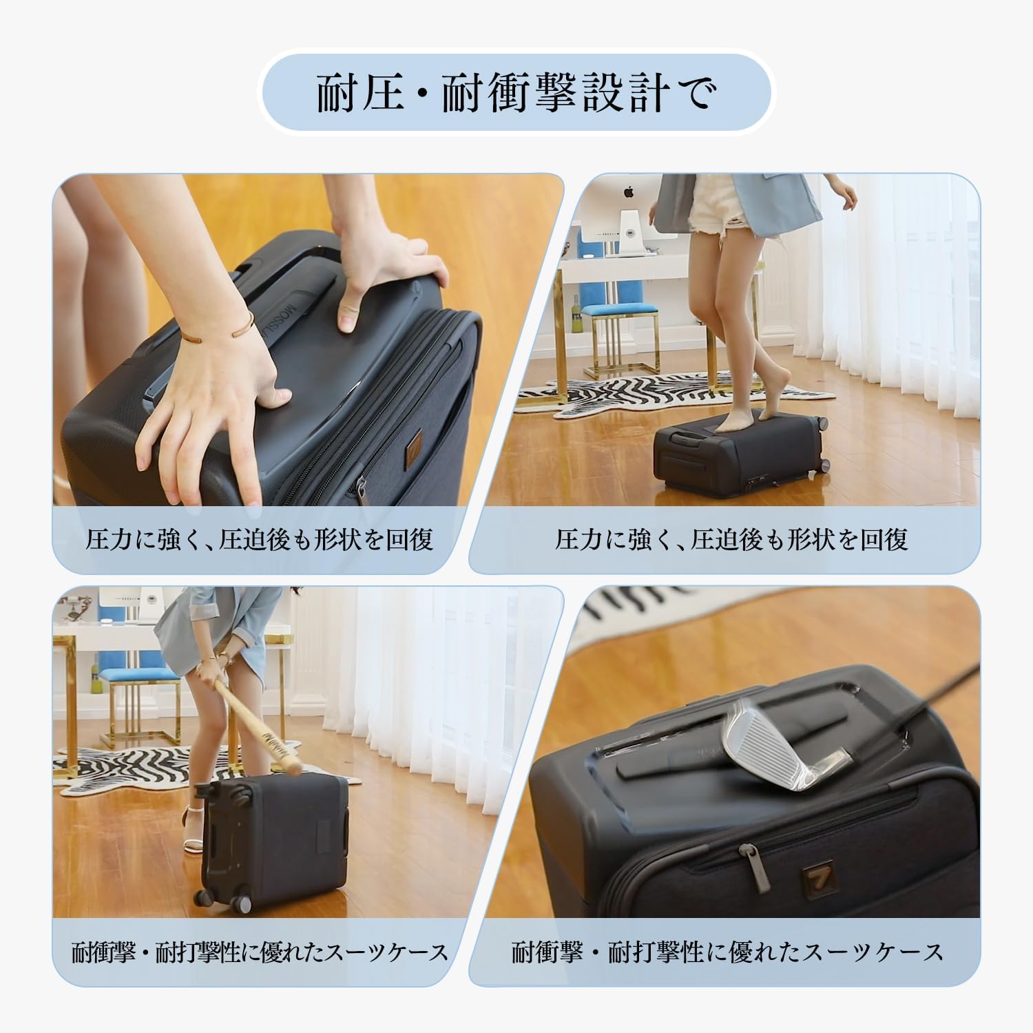Amazon.co.jp: [Uniwalker] 軽量 スーツケース 拡張機能付き キャリー