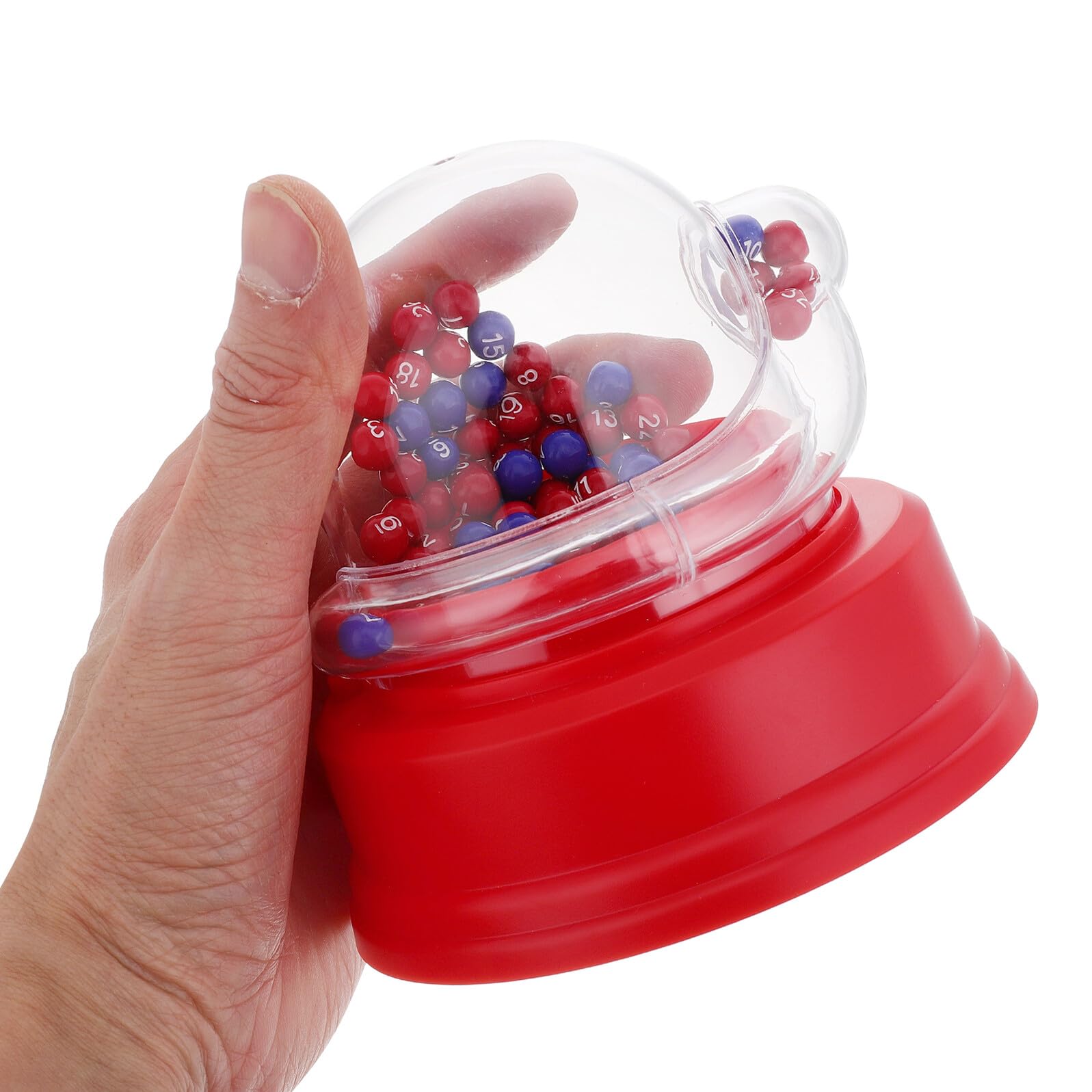 ERINGOGO Máquina Eléctrica de Lotería para Selector de Números con Bolas de Plástico Juego de Mesa para Fiestas Familiares Juguete Multifuncional para Entretenimiento Infantil