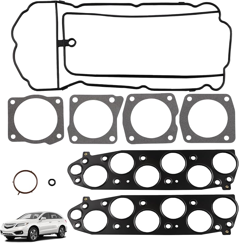 Jogo de juntas do coletor de admissão YzusGomumu MS96409-3 para Acura e Honda – 5 unidades