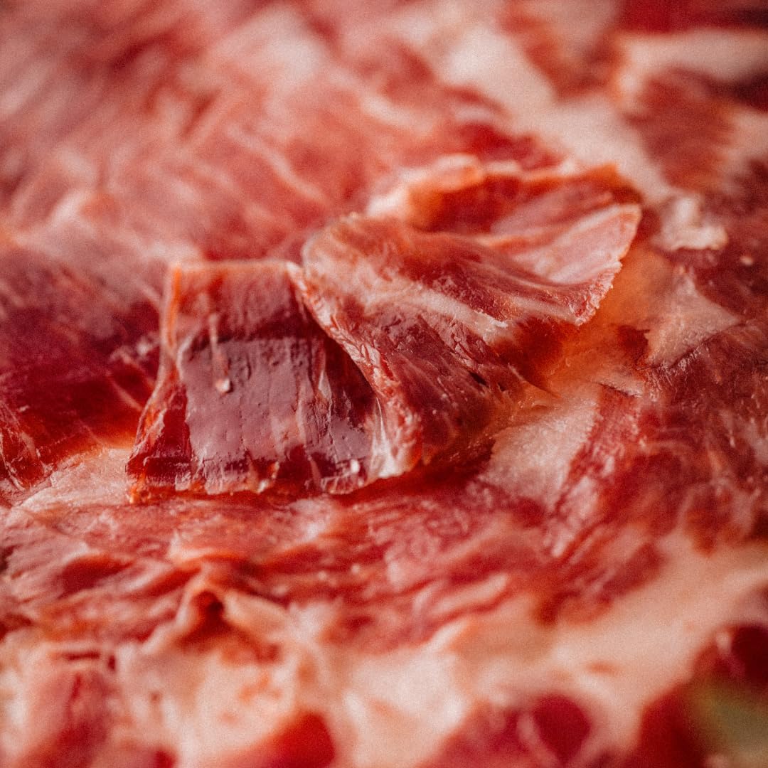Jamón de Bellota 100% Ibérico Loncheado a Mano 80gr Estuche Curación Lenta 36 Meses