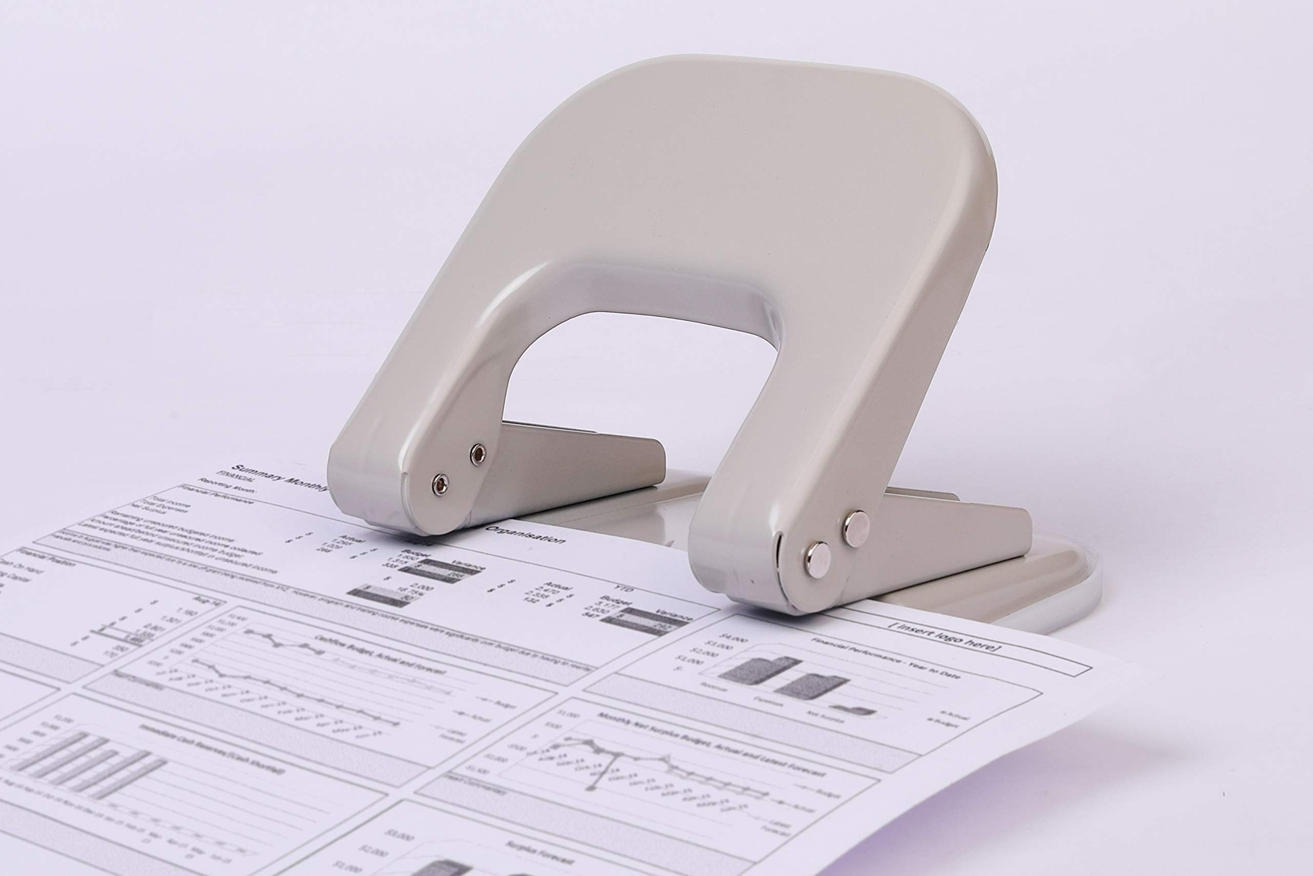 Kangaro DP-500 paper punch used to organise connect the dots kindergarten printables in a binder