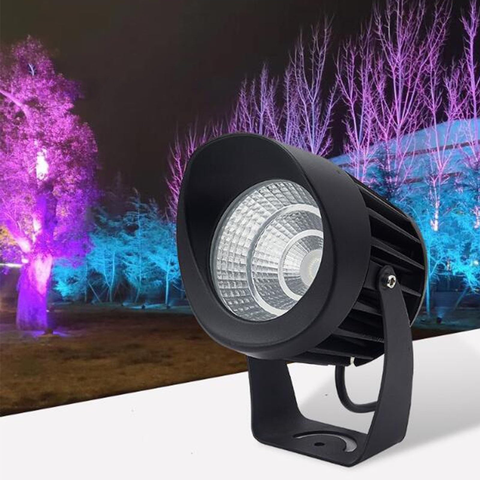 Luces Led Exterior - Foco De Luz LED - Focos LED, Iluminación De Árbol COB AC85-265V, Reflectores De Paisaje Impermeables For Exteriores IP65, Luces De Césped For Jardín, Villa Y Patio(Red,25W)