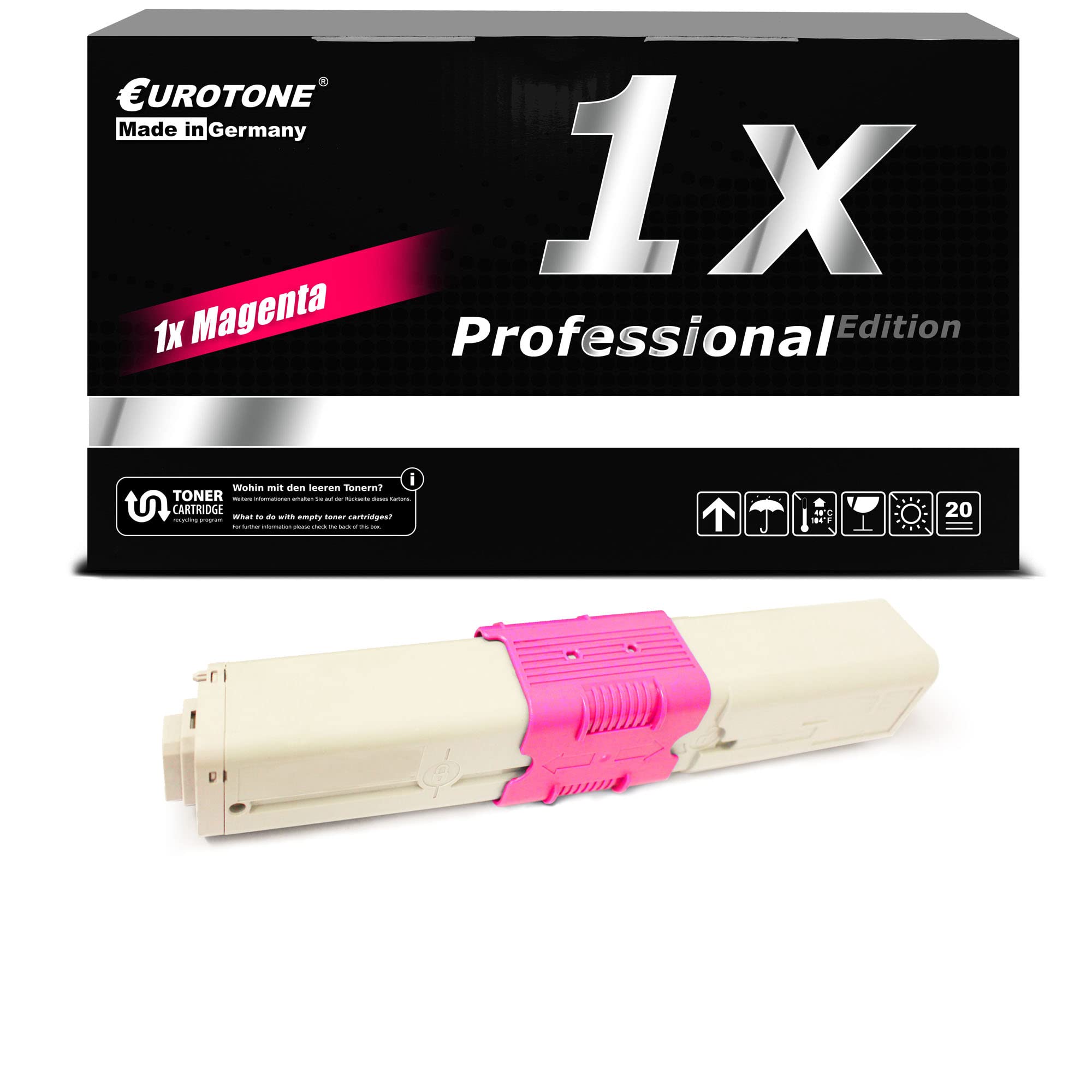 Cartouche toner magenta pour Oki MC562dn C511dn C531dn MC351dn MC352dn