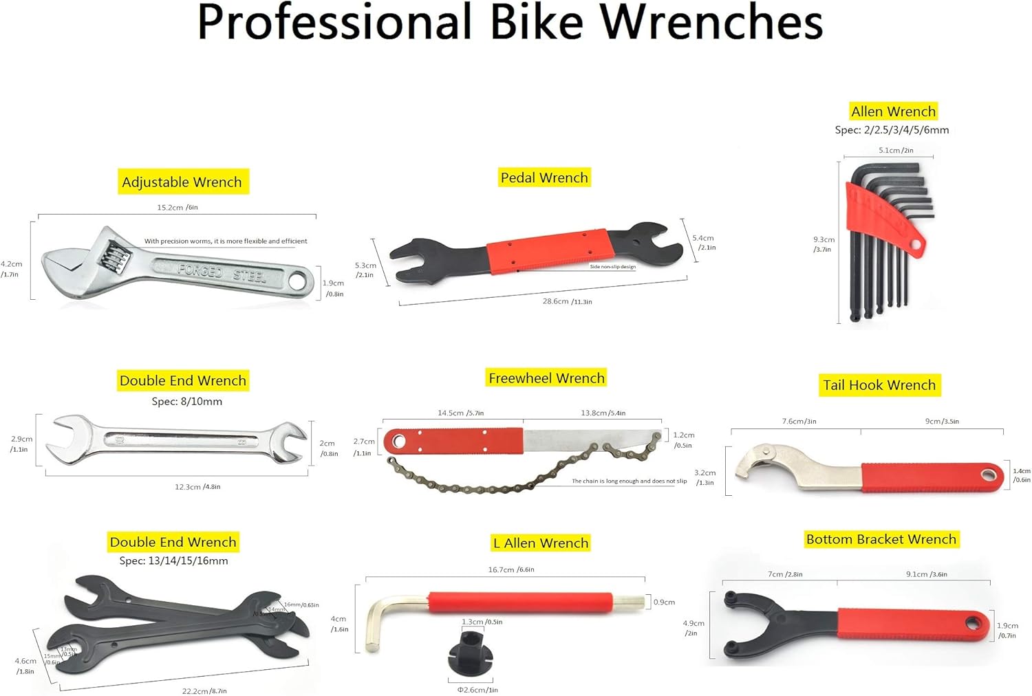 Bike Tool Kit 44pcs Professional Bike Repair Tool Kit Quality Bicycle Maintenance Tool Set for Mountain Bike Road Bike Maintenance in a Neat Storage Case (Black Storage Case) : Sports & Outdoors