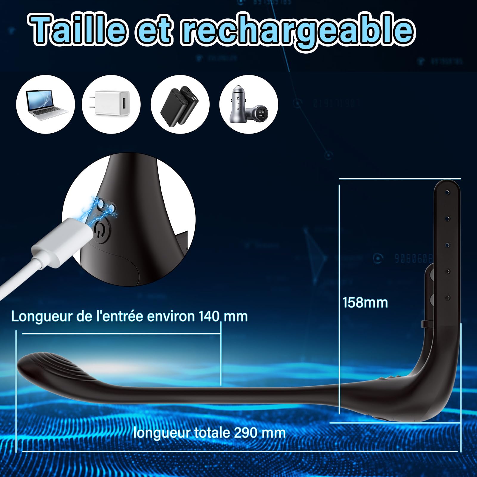 Plug Anal Vibromasseur Sex Toys - Anneau Penien Gode Homme pour Gay Toýs Femme Couple Plaisir Sextoy avec App et 10 Modes de Vibration, Anneaux Vibrant Pénis Sextoyse Sex Masculins Anals Plugs Anus