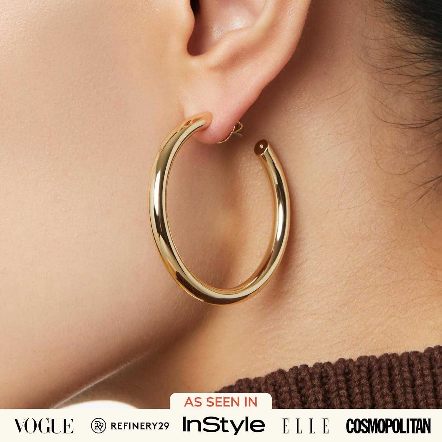 Ana Luisa Hoop Earrings for Women - 14K Gold Plated & Silver Rhodium Plated Assorted Earring Styles - Dainty, Small Gold Hoop Earrings - Hypoallergenic Tarnish-Free Jewelry - Image 2