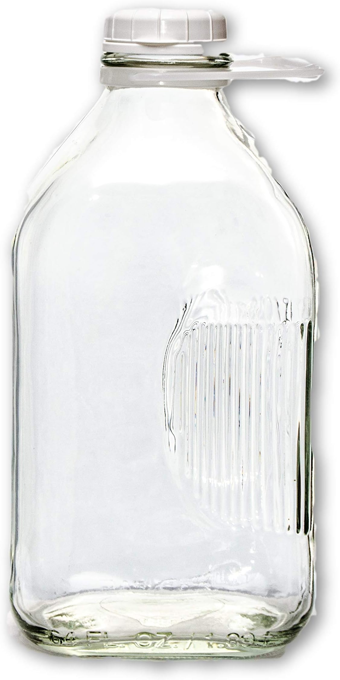 JoyJolt Glass Milk Bottle with Lid AND Pourer MultiPack