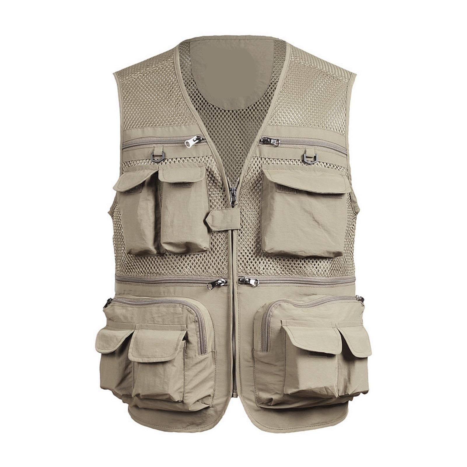 Gilet Da Pesca In Rete Traspirante Viaggio Con Cerniera