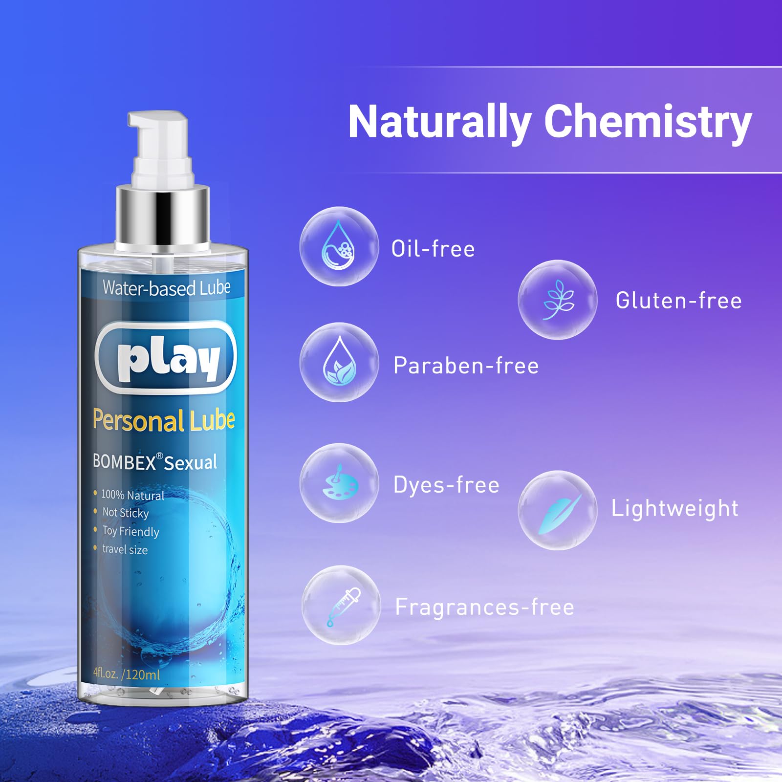best lubricants for couples Amazon.com: BOMBEX Water Based Lube 4 Fl Oz