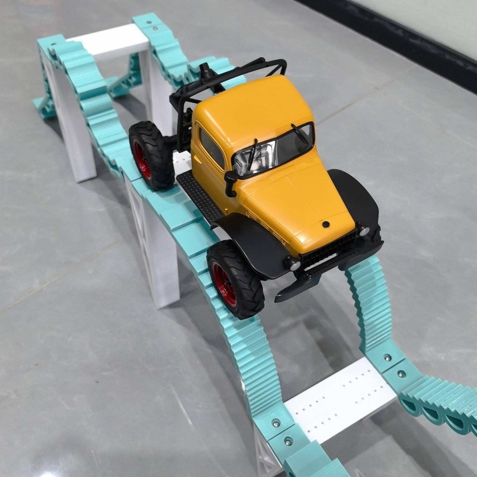 Rc Climbing Crawler Pista Ostacoli Rampa Regolabile Compatibile 1/18 1/24 1/30 Struttura Modulare Simulazione Realistica Adatta per Allenamento Tecnico Salotto