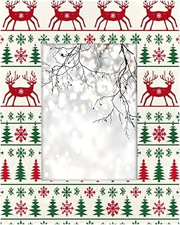 15 Breathtaking Christmas Landscape Paintings That Will Transport You to a Winter Wonderland! 502 Photo Frame 5x7inch, Christmas Pattern Wooden Picture Frame Display Wall...