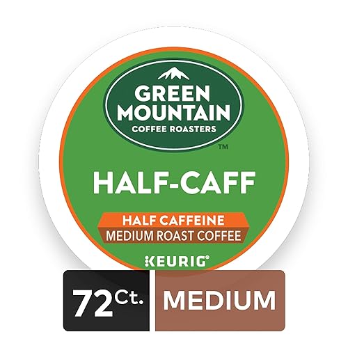 Miniatura 6 de Green Mountain Coffee Roasters Dark Magic Decaf, cápsulas Keurig K-Cup de una sola porción, café tostado oscuro, 72 unidades y media cafetería,