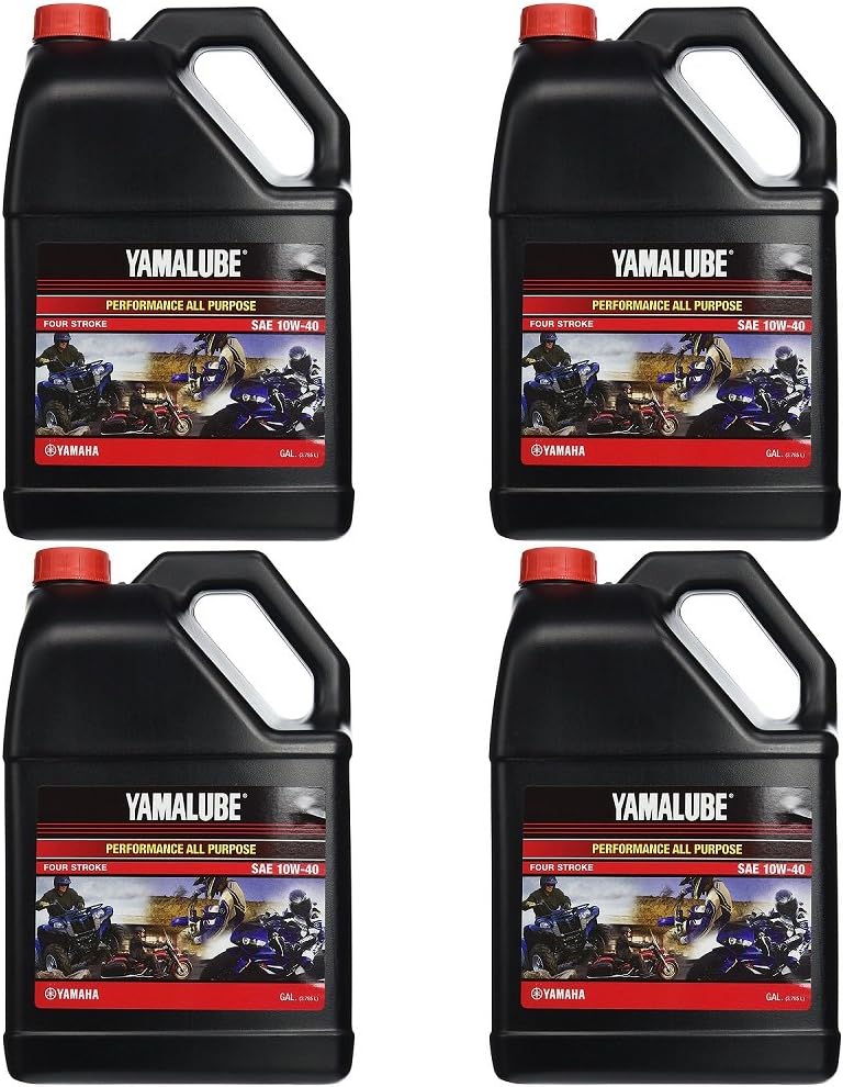Yamalube All Purpose 4 Four Stroke Oil 10w-40 1 Gallon (4 Gallons)