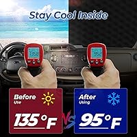 Vista 8 de BougeRV Cubierta de nieve para parabrisas de autocaravana para clase C, Ford E450 1997-2024, cubierta de parabrisas para hielo y nieve, cubierta