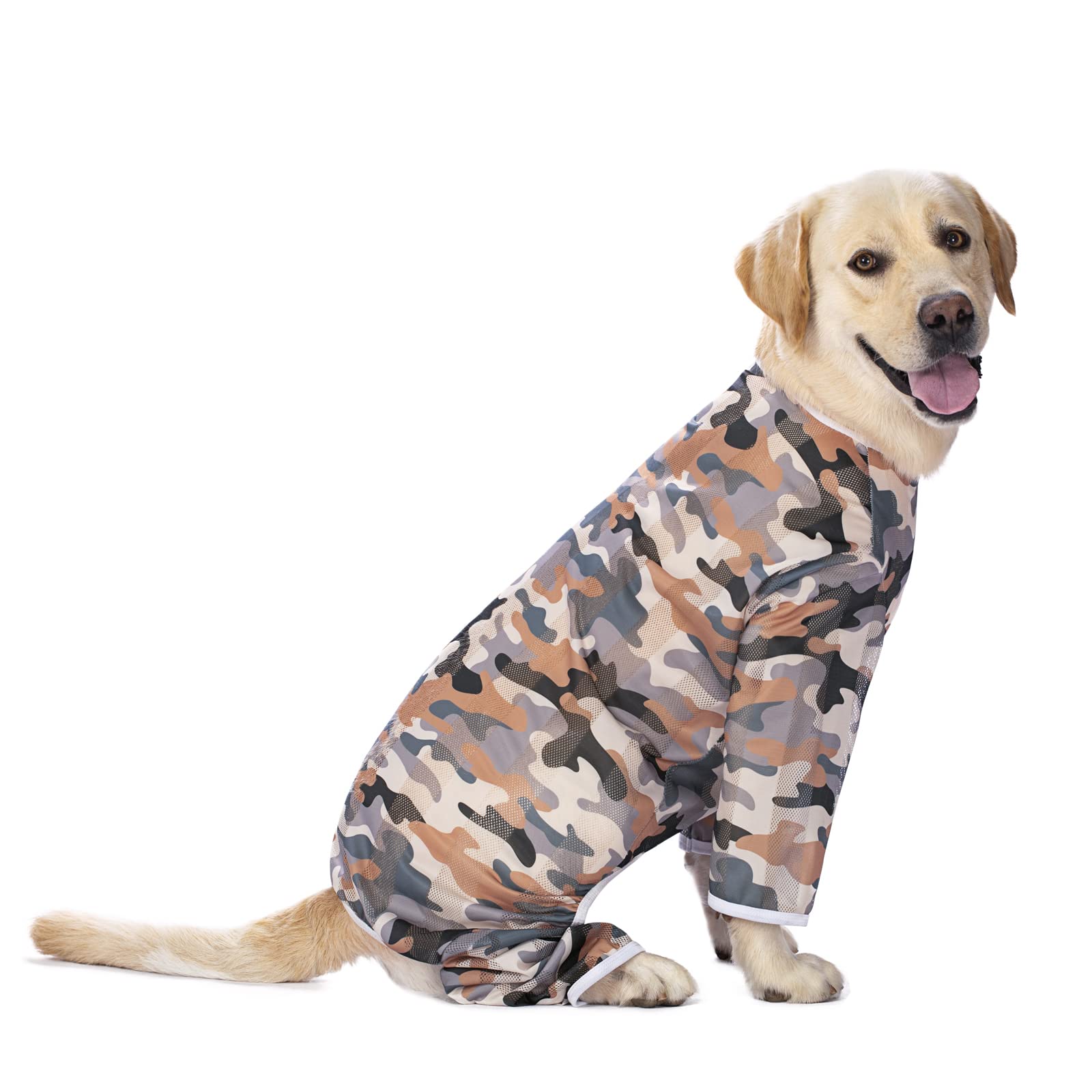 Dog Pajamas Prevent Shedding Hair Dog Jumpsuit with Long Sleeved Clothes Surgical Recovery Suit After Surgery Dogs Onesie for Medium Large Breeds (