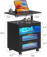 Vista 4 de HNEBC Mesita de noche con cajones 9603/91033