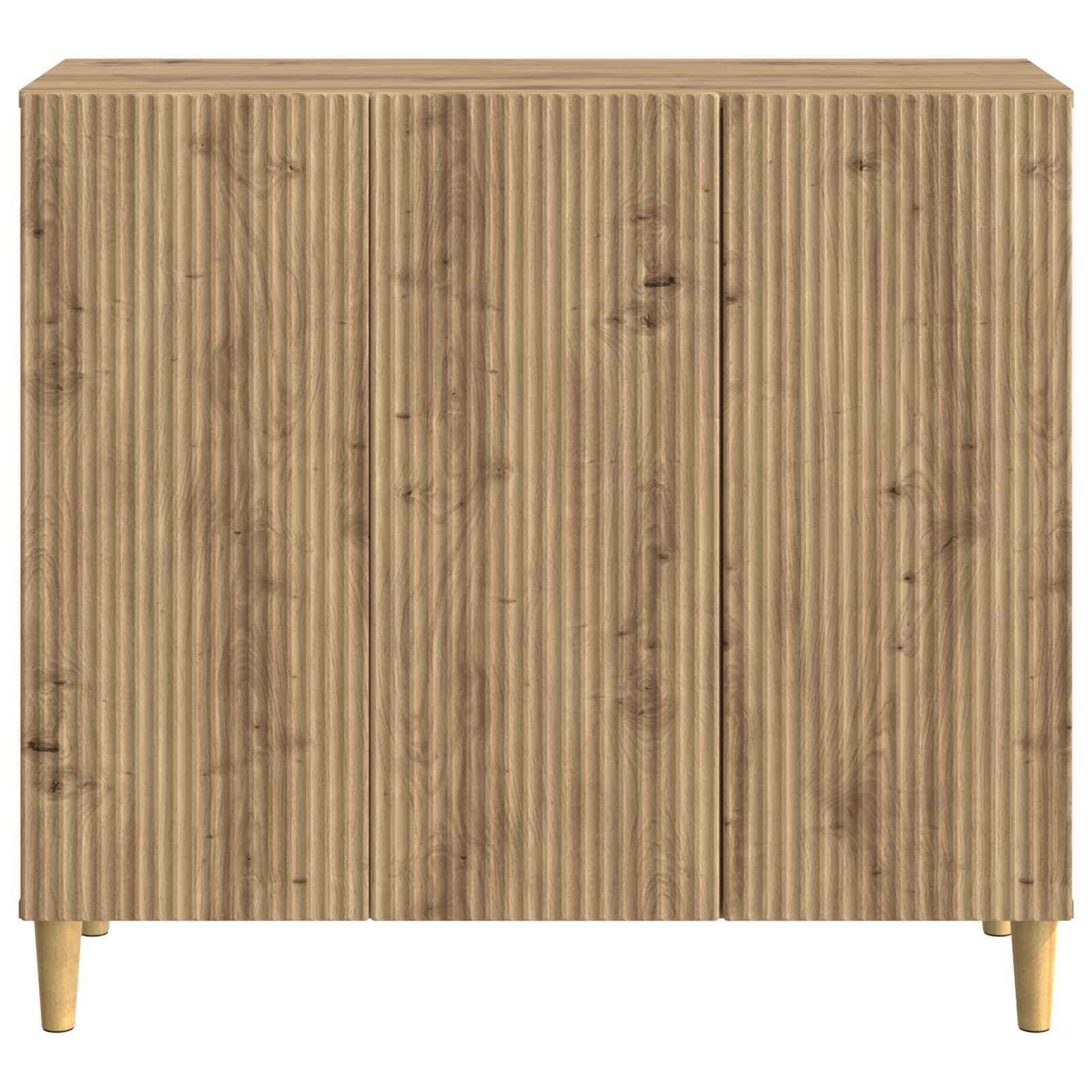 vidaXL Sideboard Artisan-Eiche 89 x 34,5 x 80 cm Holzwerkstoff