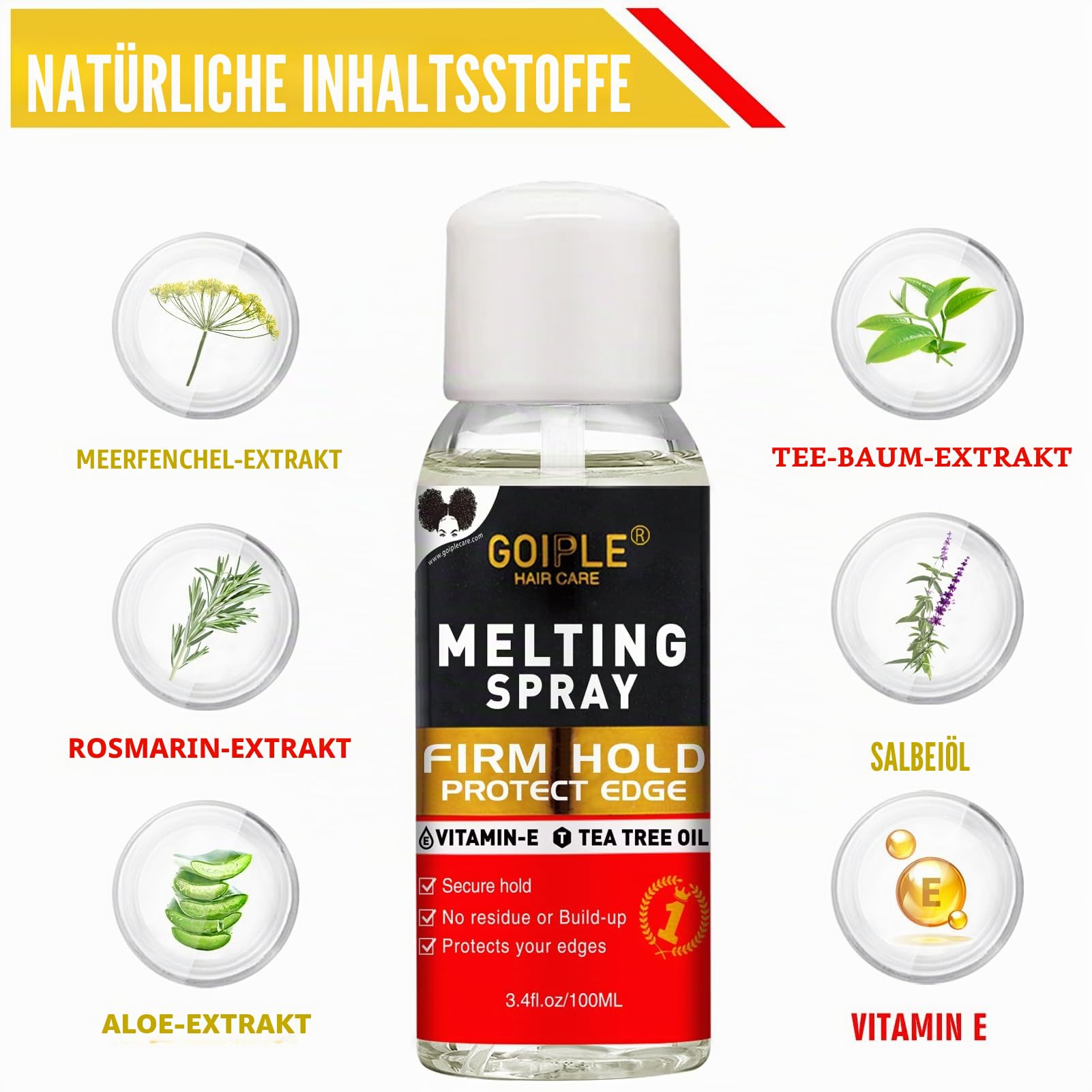 Haarverlängerungs-Kleber-Spray-Set, Lace-Front-Perücken- und Verschluss-Kleber, kein Schmelzen für Perücken & Extensions