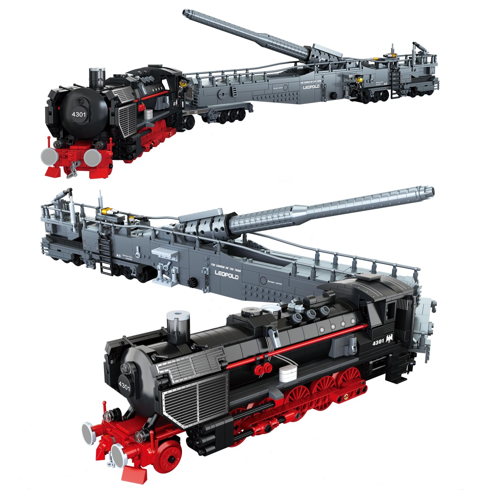 Oichy Dampfzug Bausteine Set – Steampunk Lokomotive Modell Für Erwachsene & Kinder, DIY Display Kit, Geschenk Für Sammler