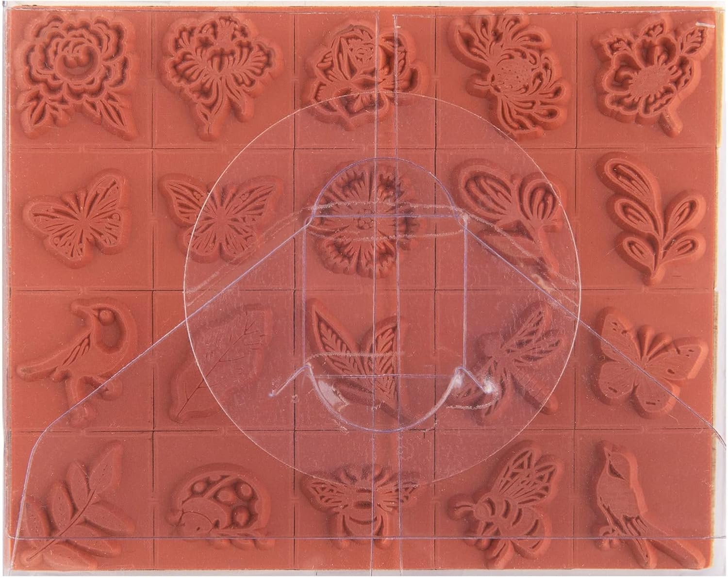Recollections Bugs & Flowers Wood Stamp Set, 6 Pack