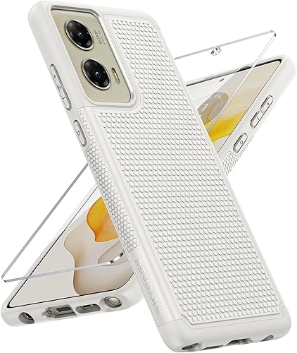 Miniatura 105 de FNTCASE Funda para Motorola Moto G-Power-5G-2024: funda protectora de doble capa resistente para teléfono celular a prueba de golpes con parte