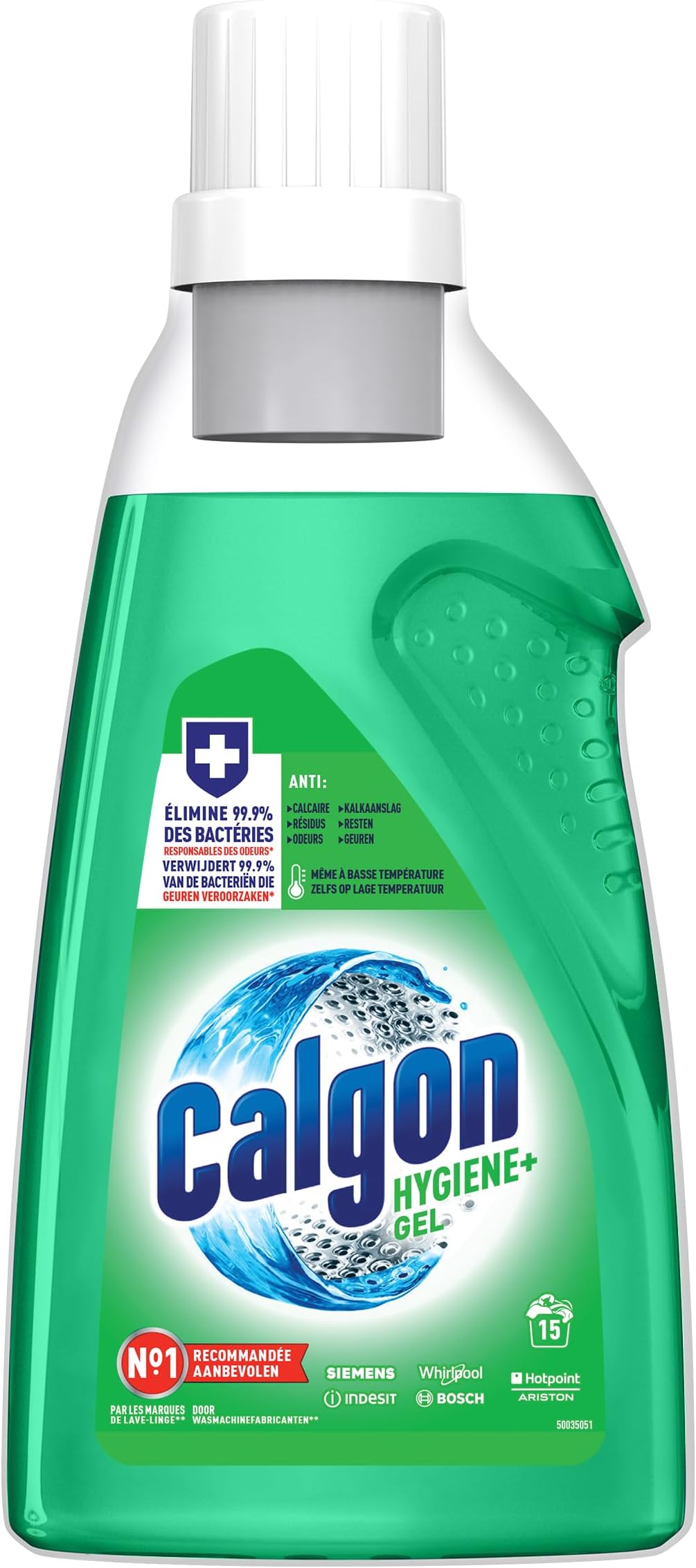Hygiene Gel Plus Anti-Limescale and Anti-Bacterial - Protects Your Washing Machine from odours and residues - 750 ml