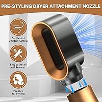 Vista 2 de Boquilla de secadora preestilizada para Dyson Airwrap Styler, repuesto para accesorios Air Wrap HS01 HS05 (dorado)