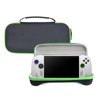 Hesupy Travel Carrying Case for ROG XBOX Ally/ROG XBOX Ally X, Portable Storage Bag High-density Oxford Cloth+EVA Hard Shell Protective Cover Shockproof Game Console Case Organizer