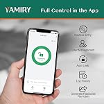 Smart Door Handle Lock with Keypad:Yamiry Fingerorint Lock - Keyless Entry Door Lock for Front Door - Digital Door Lock - WiFi Door Lock with APP - Genarate Passcode Remotely - DIY Installation