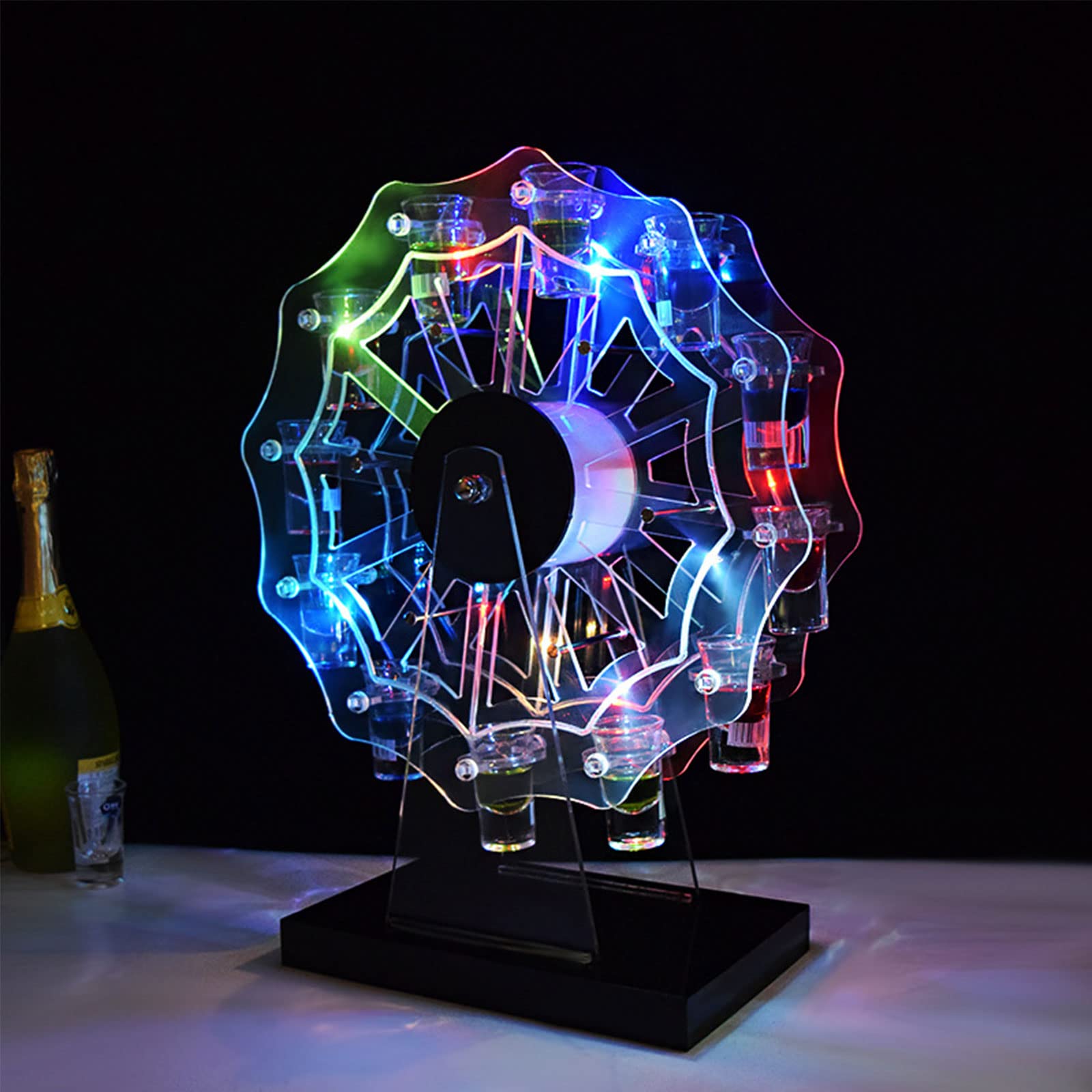 その他 Glory Ferris Wheel GLASS Amazon.com: NURBAL Shot Glass Holder, LED Lighted Liquor Shelves