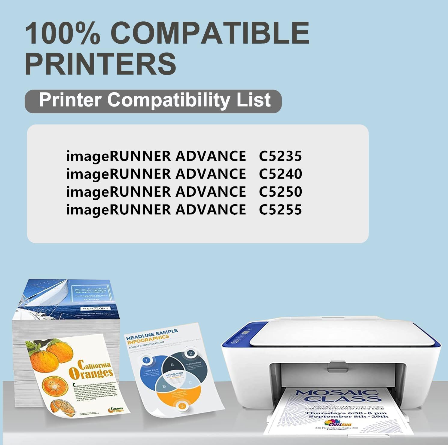 AQINK FM1-D741-000 FM1-D741-020 Fuser Unit Replacement for Canon FM1-D741-000 FM1-D741-020 Fuser Unit Compatible with Canon imageRUNNER Advance C5235 C5240 C5250 C5255 Printers (1-Pack, 110V)