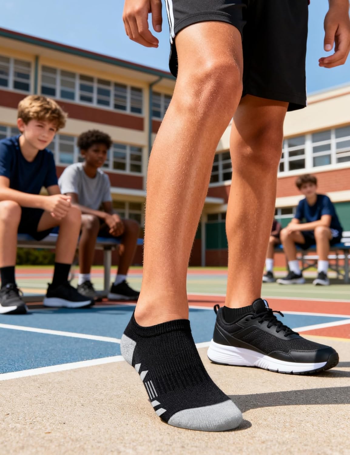 10 Pairs Boys Ankle Socks Kids Low Cut Half Cushioned Girls Cotton Socks - Image 7