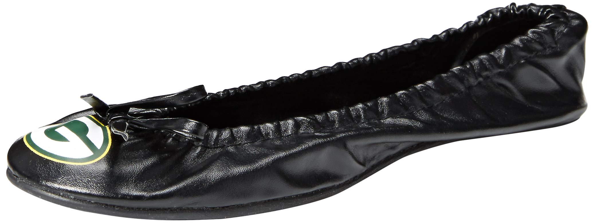 FOCO NFL Womens Exclusive Team Logo Flats with Clutch