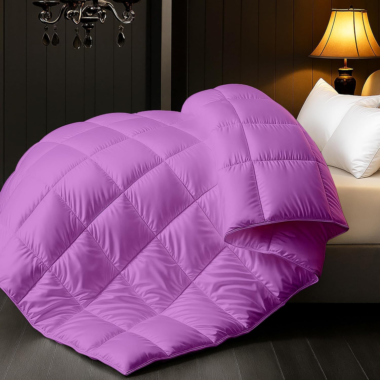 Premium Ultra-Soft Satin Comforter 1 piece 400 GSM Designed for Luxurious Comfort, Smooth Finish, Lightweight Warmth, Elegant Style, Perfect for Modern bedrooms