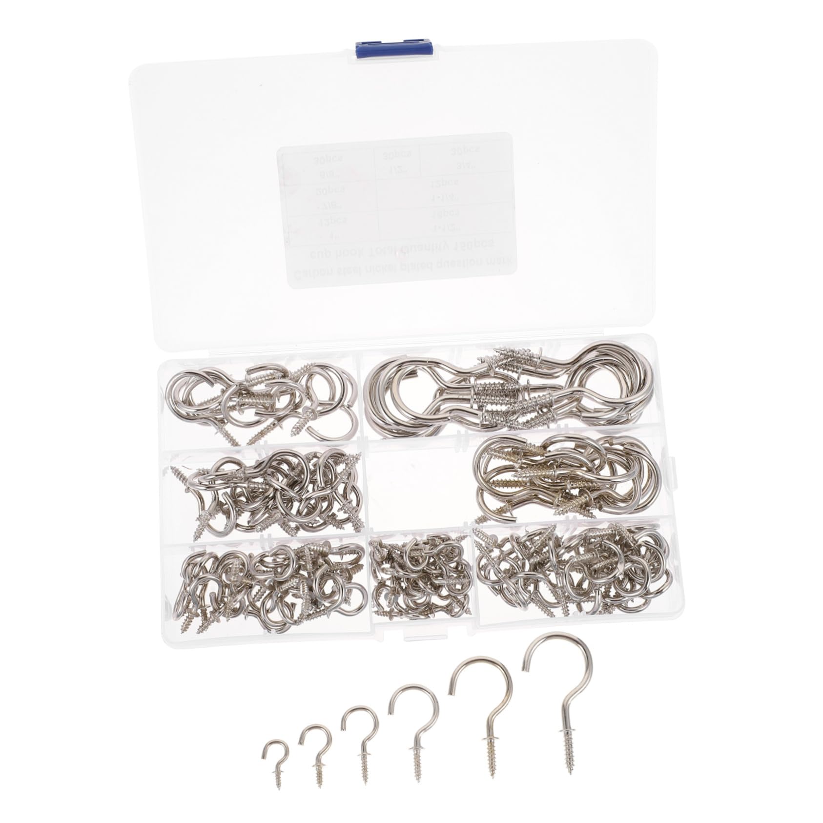 iplusmile 750piezas Ganchos De Tornillo Para Techo y Pared Soporte Práctico Para Interior y Exterior Para Colgar Ropa Llaves Plantas