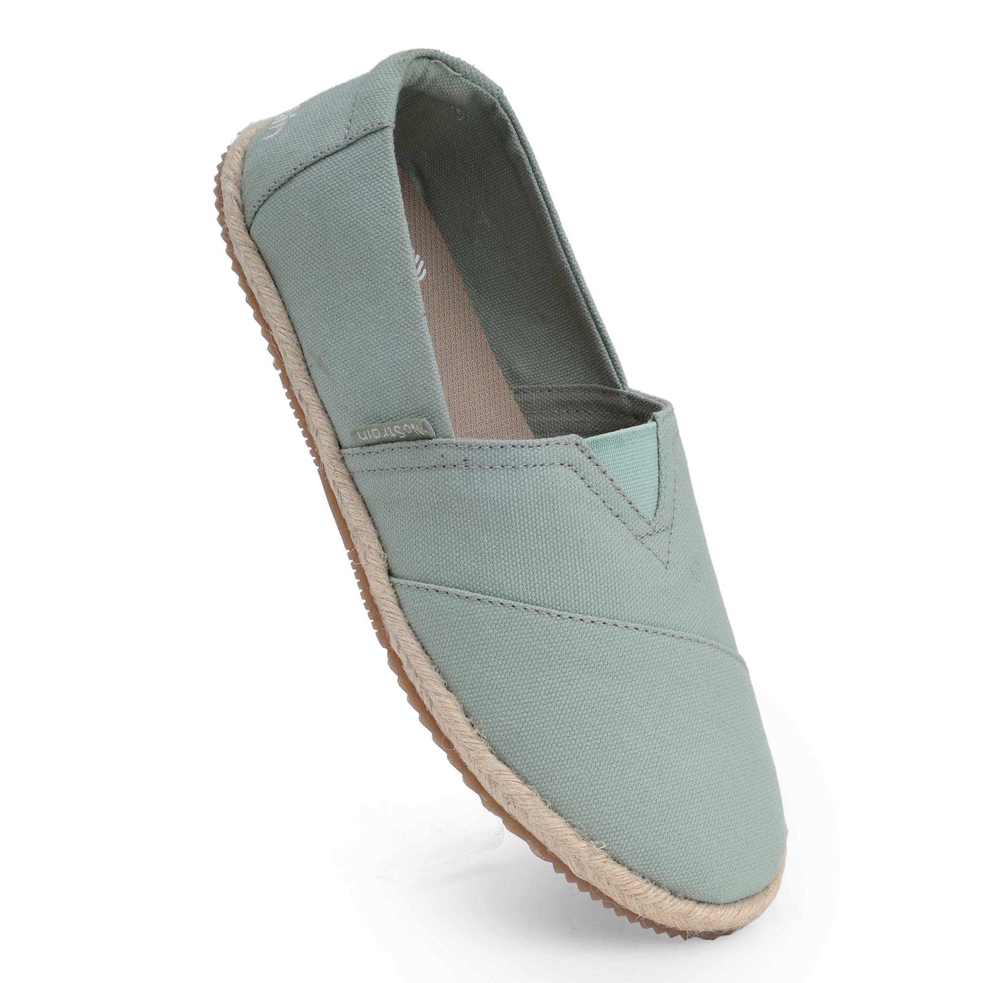 nostrain Cotton Canvas Slip-on Shoes | for Women | Espadrilles | Cushioned Ortholite Insole | Stylish & Comfortable | Breathable Canvas Upper | Lightweight Footwear-picture-27