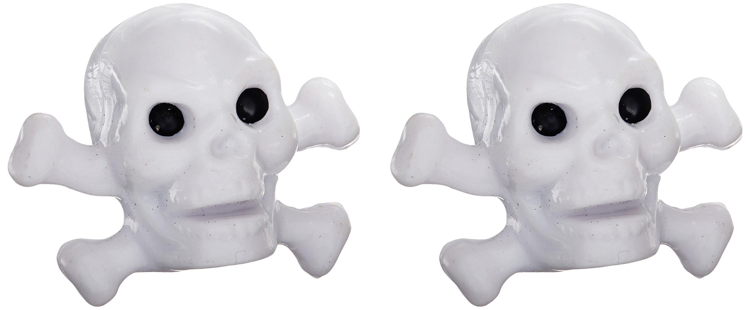 TRICK TOPS Skull/Bone CP Valve Caps (1-Pack), White