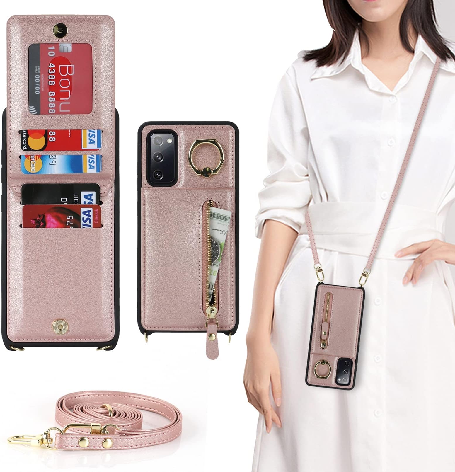 Jaorty Samsung Galaxy S20 FE 5G Phone Case for Women with