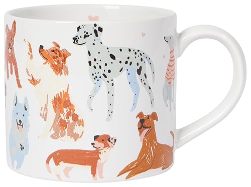 Now Designs Jubilee Puppos - Taza de cerámica en caja, 14 onzas